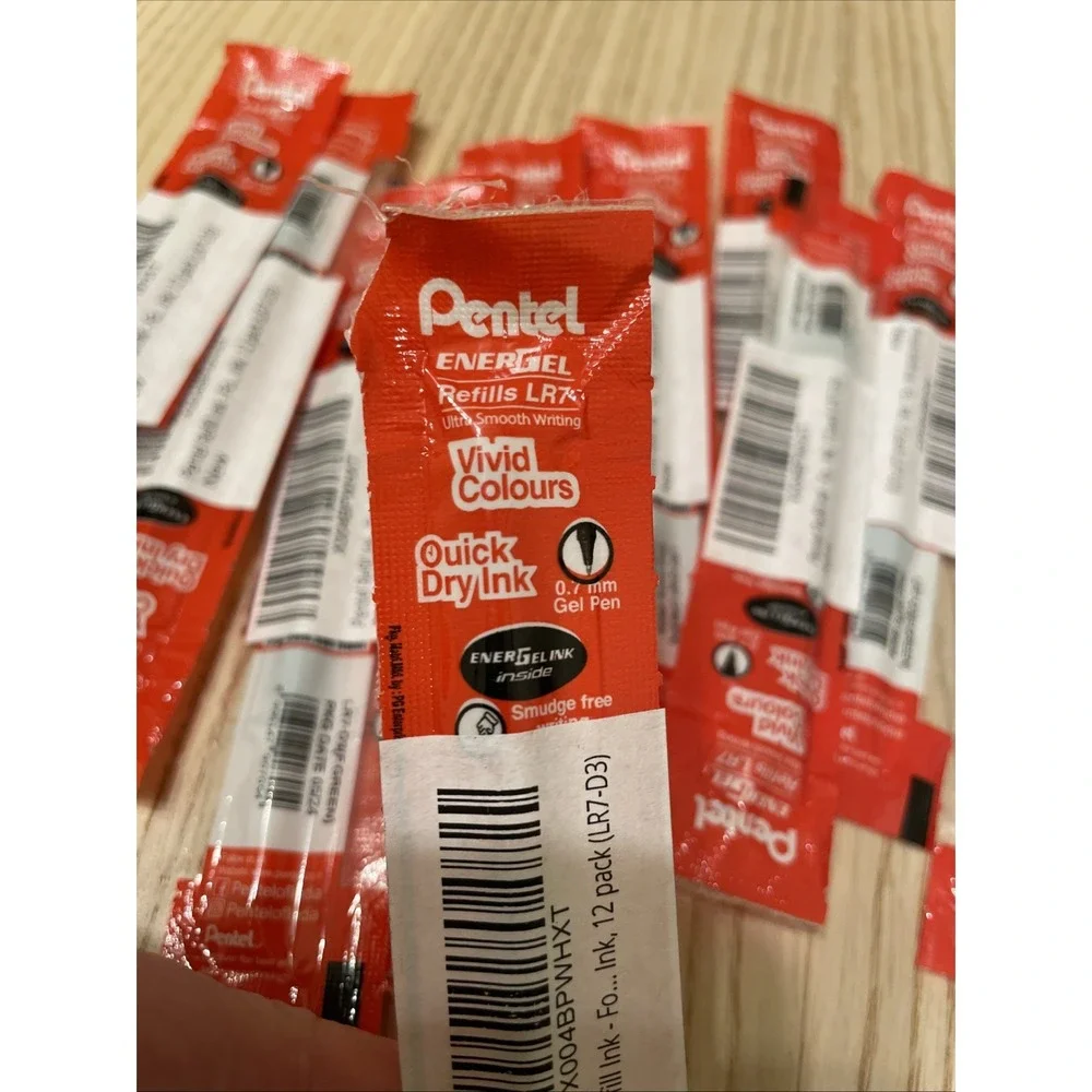 Pentel refill Ink LR7 ultra smooth riding‎ green pack of 12